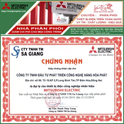 chứng nhận mitshubishi