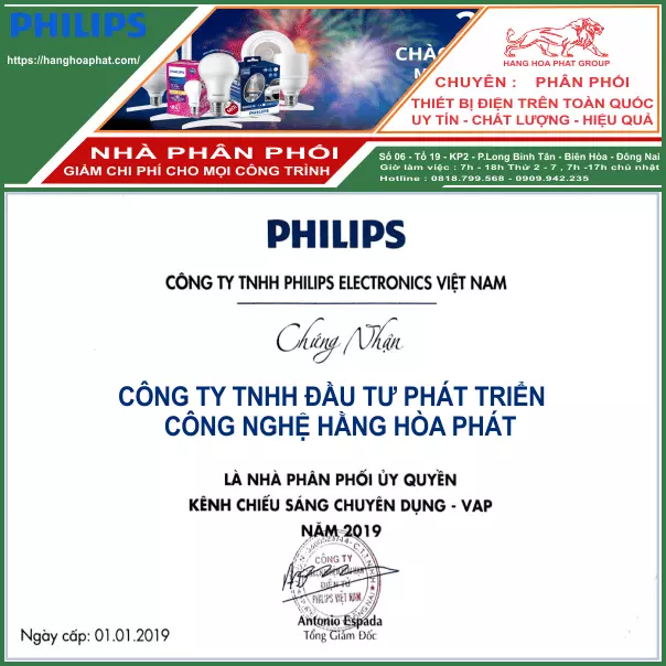 chứng nhận Philips