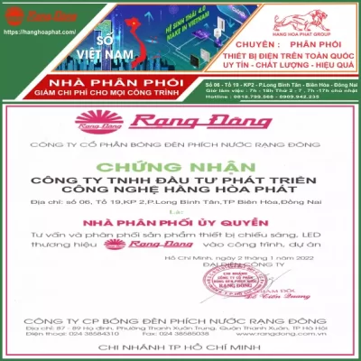 chứng nhận Rạng Đông